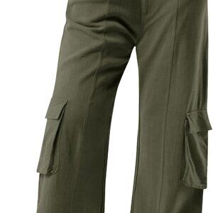 Women's Wide Leg Pants 2025 Flowy Casual Trendy Pants Straight Leg High Waist St